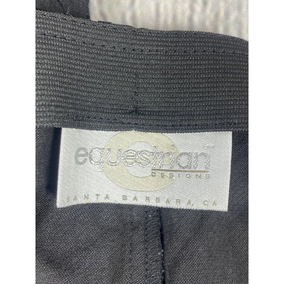 Equestrian Designs Women’s Black Two Tone‎ Floral Trouser Career Pants Size S - Picture 3 of 11